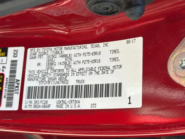 2018 Toyota Tundra SR5 5.7L V8
