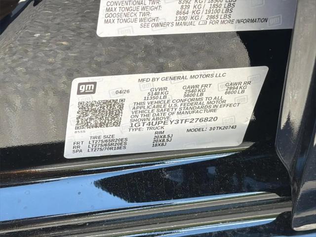 2026 GMC Sierra 2500HD Crew Cab, Standard Bed, AT4, 4WD