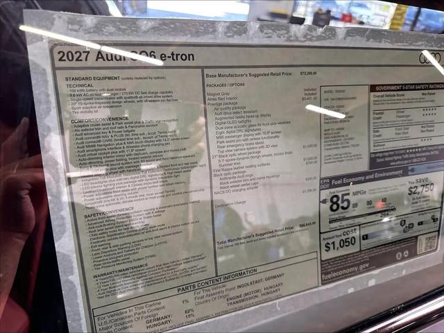 2027 Audi SQ6 e-tron Prestige