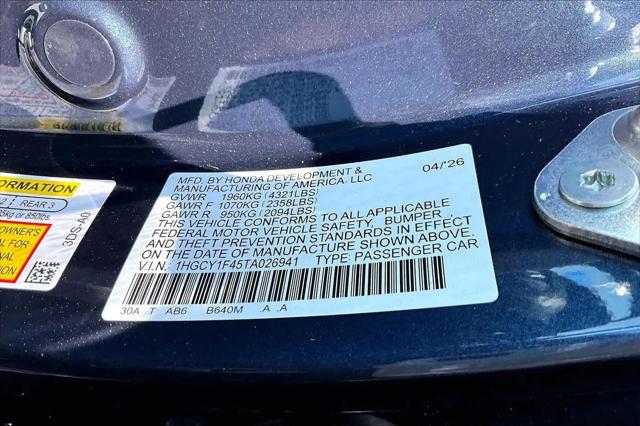 2026 Honda Accord Sedan SE