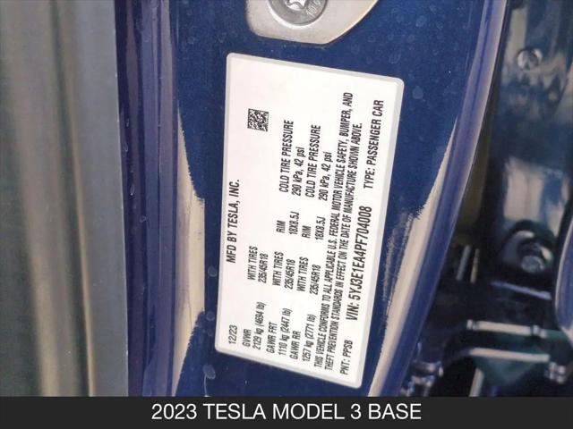 2023 Tesla Model 3 Rear-Wheel Drive