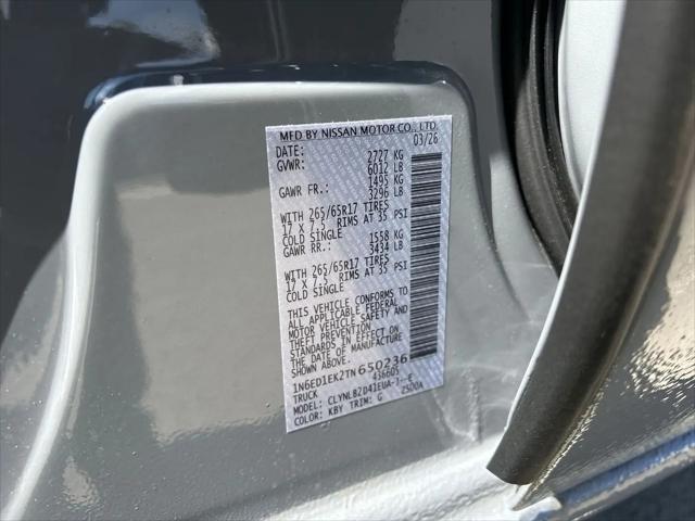 2026 Nissan Frontier Crew Cab SV 4x4