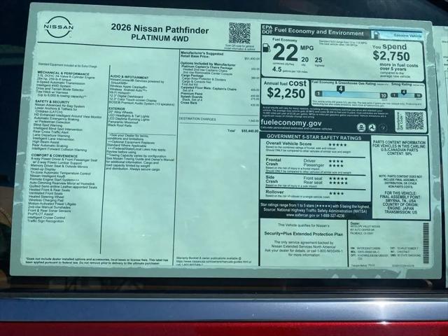 2026 Nissan Pathfinder Platinum