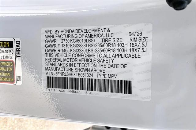 2026 Honda Odyssey EX-L