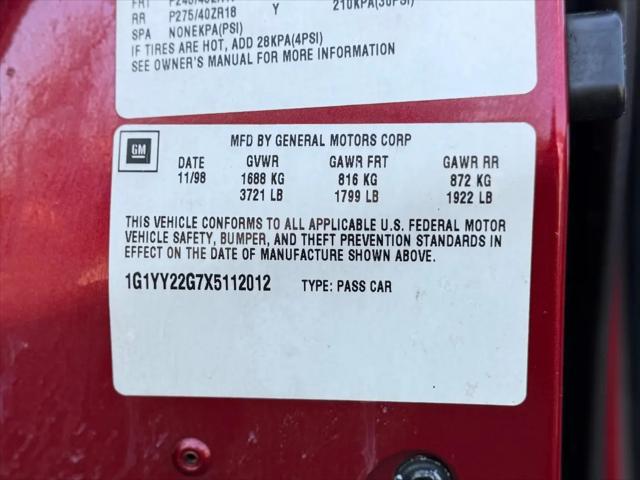 1999 Chevrolet Corvette Base