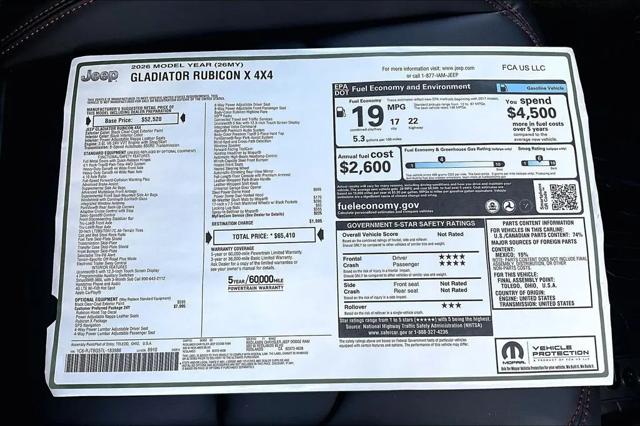 2026 Jeep Gladiator Rubicon