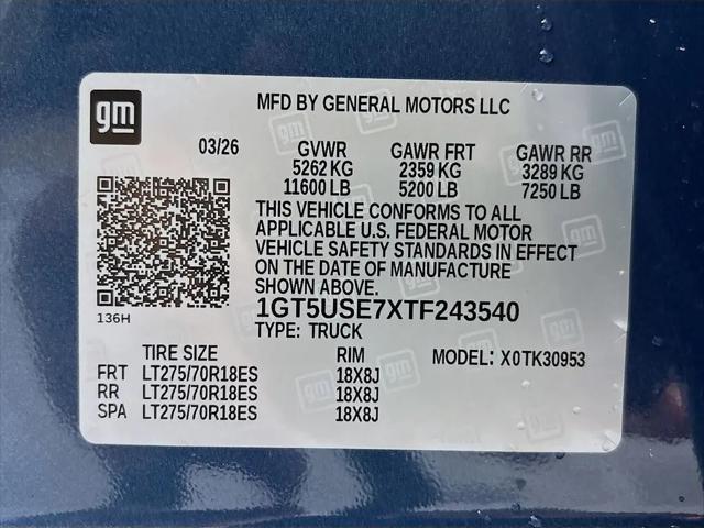 2026 GMC Sierra 3500HD Double Cab, Long Bed, Pro Dual Rear Wheel, 4WD