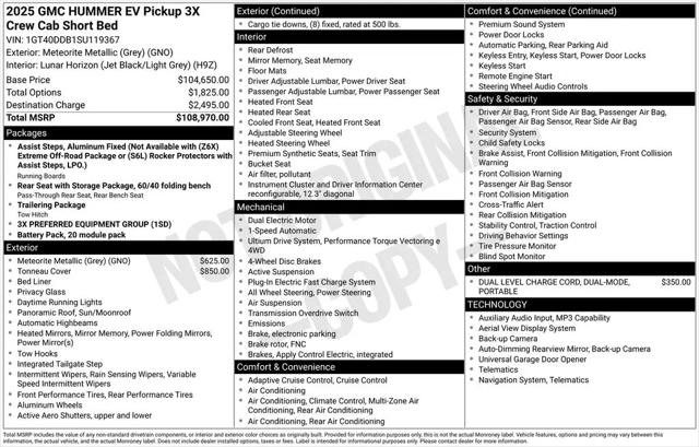 2025 GMC HUMMER EV e4WD 3X
