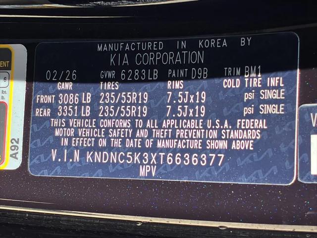 2026 Kia Carnival MPV EX