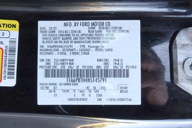 2022 Ford Mustang EcoBoost Premium Fastback