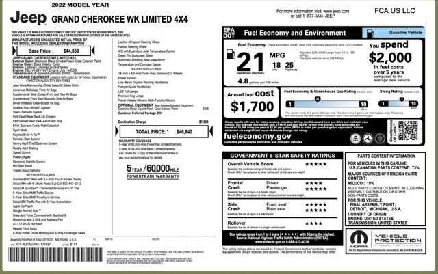 2022 Jeep Grand Cherokee Limited 4x4