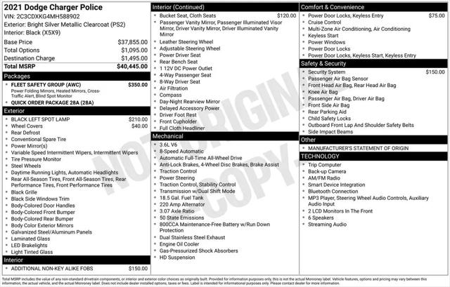 2021 Dodge Charger Police AWD