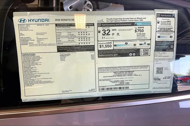2026 Hyundai Sonata SE