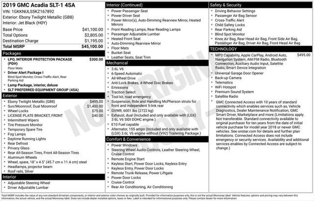2019 GMC Acadia SLT-1