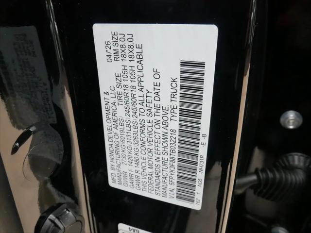 2026 Honda Ridgeline Black Edition