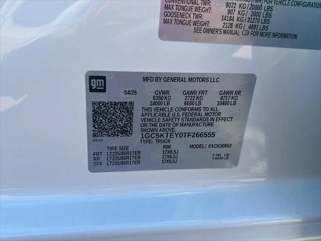 2026 Chevrolet Silverado 3500HD Double Cab, Long Bed, LT Dual Rear Wheel, 4WD
