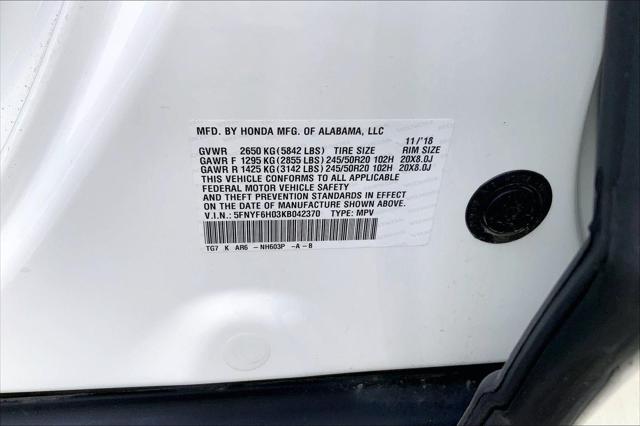 2019 Honda Pilot Elite