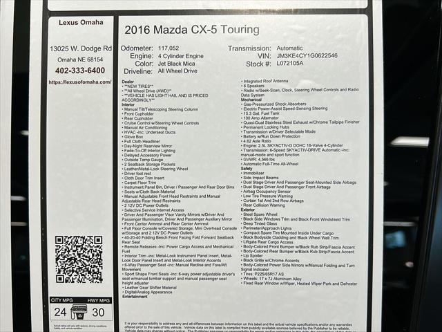 2016 Mazda CX-5 Touring