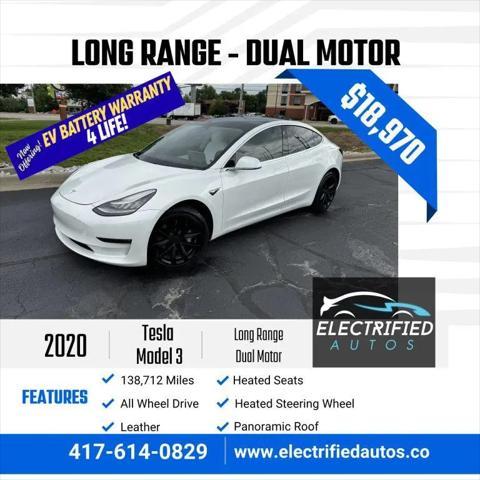 2020 Tesla Model 3 Long Range Dual Motor All-Wheel Drive for sale in Joplin, MO
