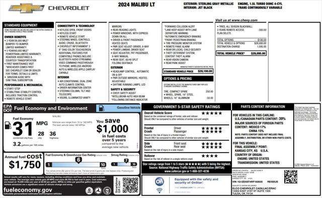 2024 Chevrolet Malibu FWD 1LT