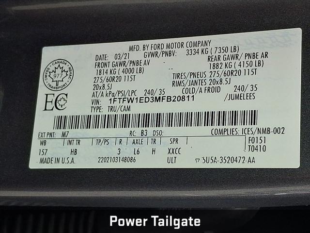 2021 Ford F-150 Lariat
