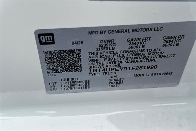 2026 GMC Sierra 2500HD Crew Cab, Long Bed, AT4, 4WD