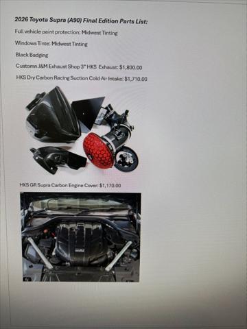 2026 Toyota GR Supra MkV Final Edition