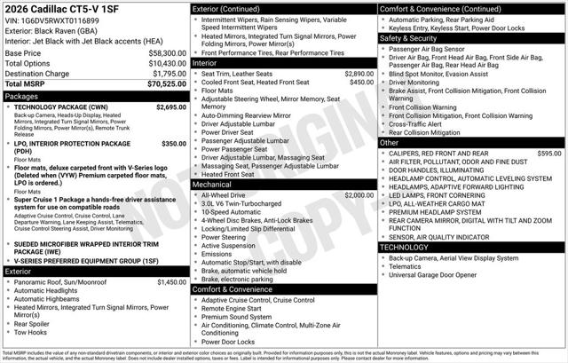 2026 Cadillac CT5-V V-Series RWD for sale in Pensacola, FL