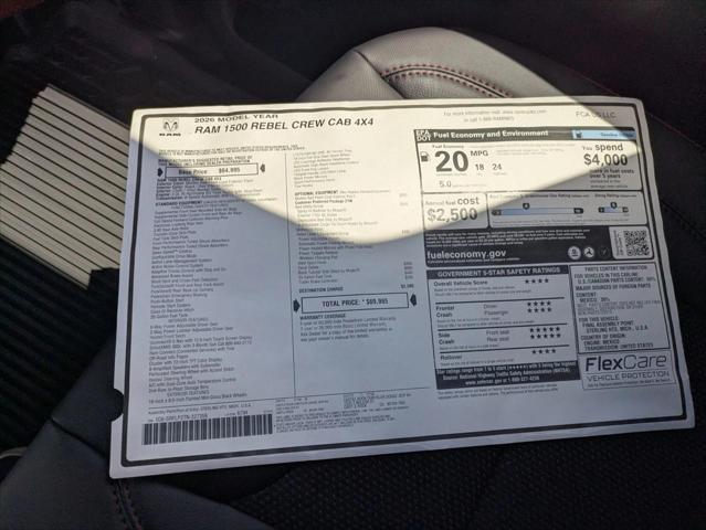2026 Ram 1500 Rebel Crew Cab 4x4 57 Box