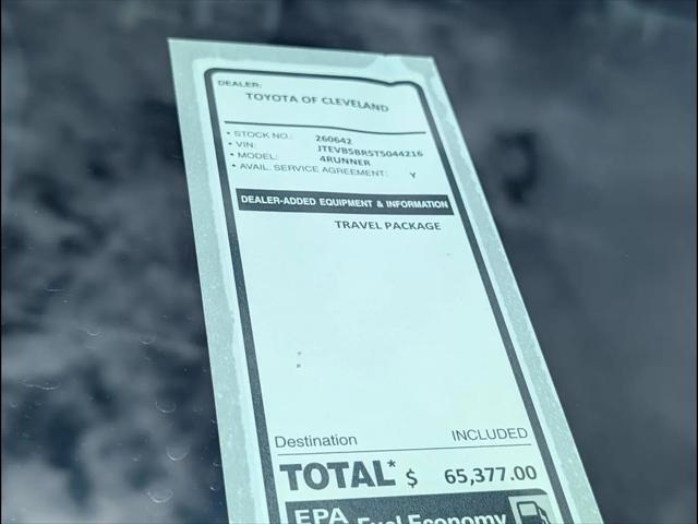 2026 Toyota 4Runner TRD Off Road Premium