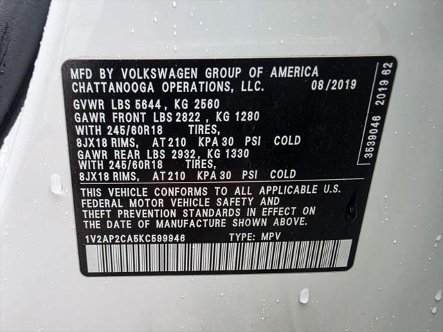 2019 Volkswagen Atlas 2.0T S