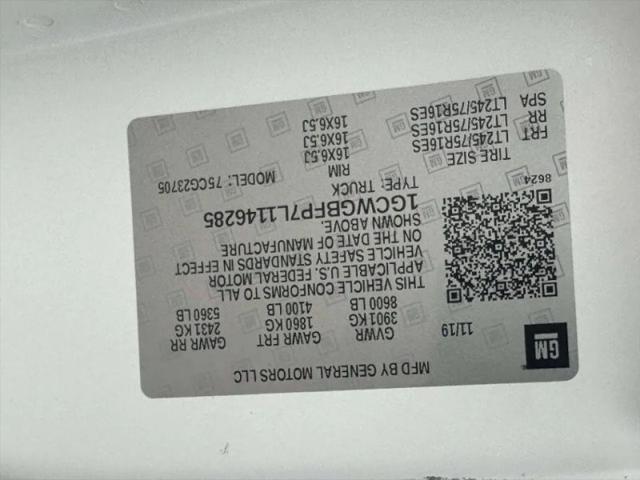 2020 Chevrolet Express Cargo Van RWD 2500 Extended Wheelbase WT