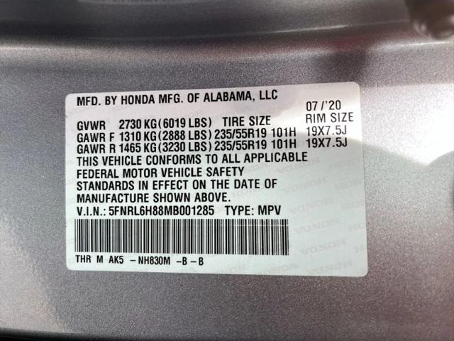 2021 Honda Odyssey Touring