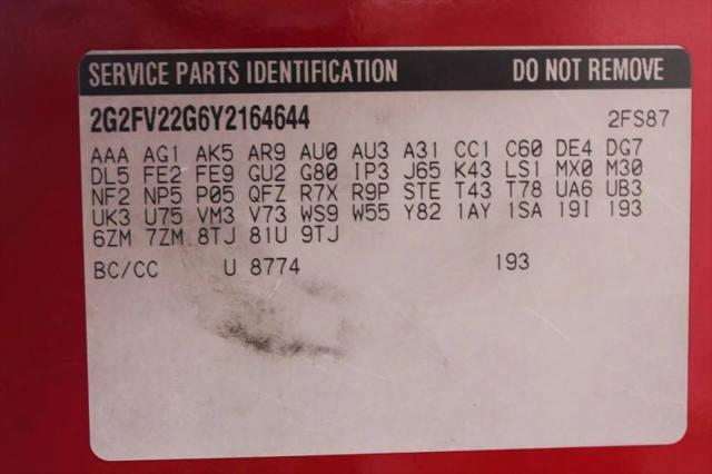 2000 Pontiac Firebird Formula