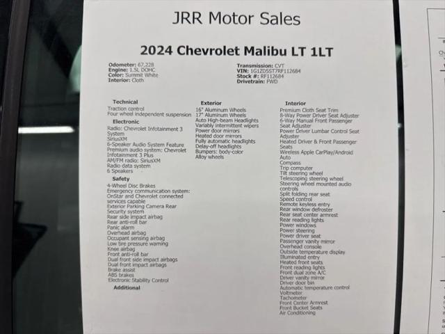 2024 Chevrolet Malibu FWD 1LT