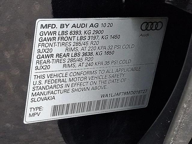 2021 Audi Q7 Premium Plus 45 TFSI quattro Tiptronic
