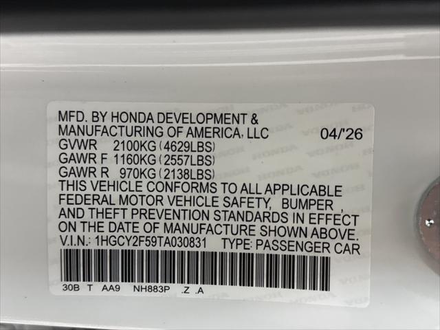 2026 Honda Accord Sedan Sport