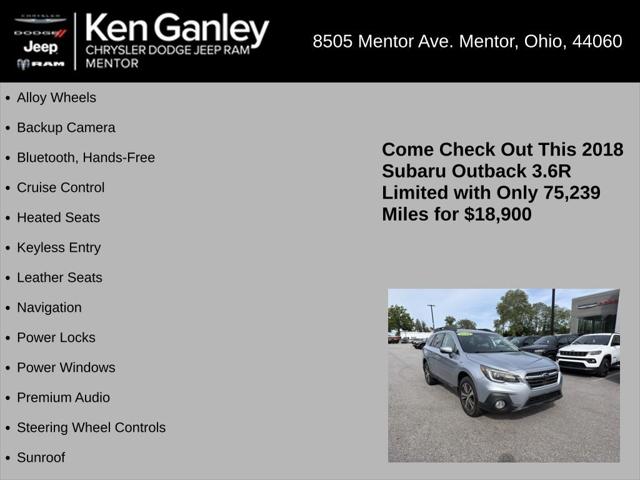 2018 Subaru Outback 3.6R Limited