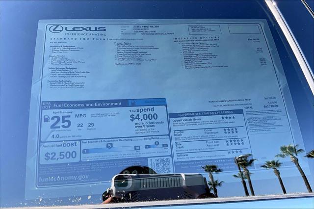 2026 Lexus RX 350 Premium+