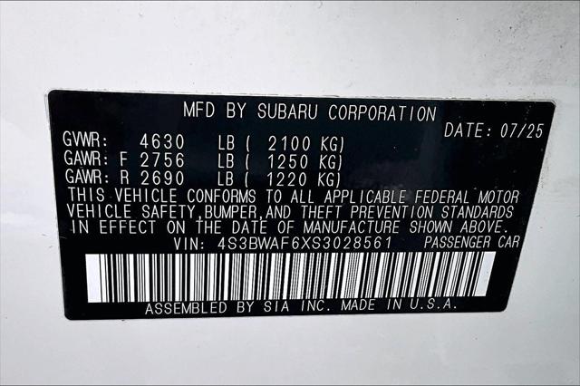 2025 Subaru Legacy Premium