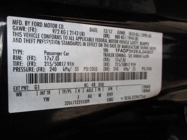 2018 Ford Focus SEL