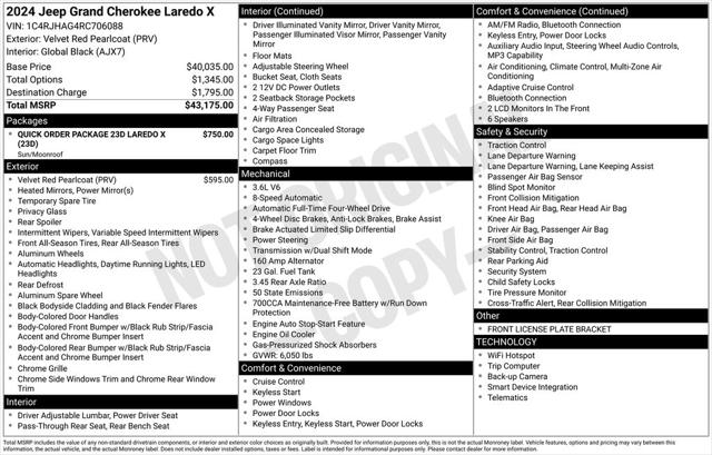 2024 Jeep Grand Cherokee Laredo X 4x4