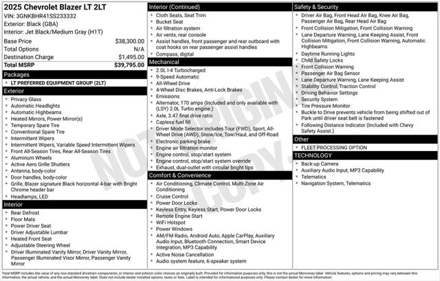 2025 Chevrolet Blazer AWD 2LT