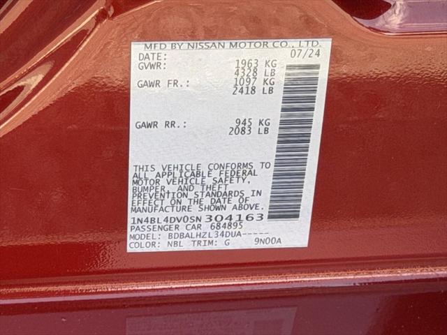 2025 Nissan Altima SV FWD