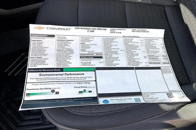 2026 Chevrolet Silverado 2500HD Crew Cab, Standard Bed, LT, 4WD
