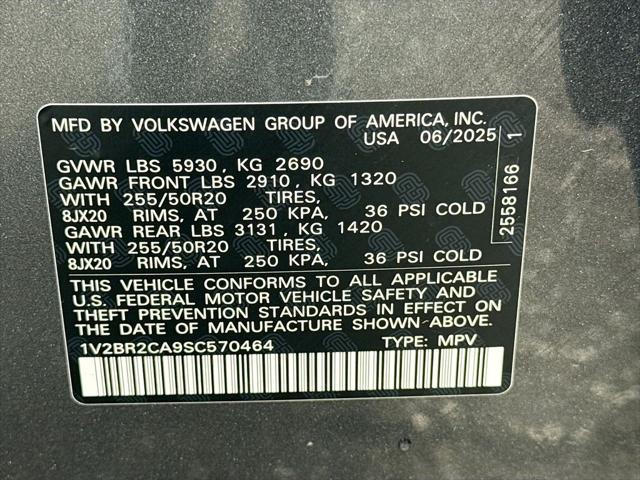2025 Volkswagen Atlas 2.0T SEL