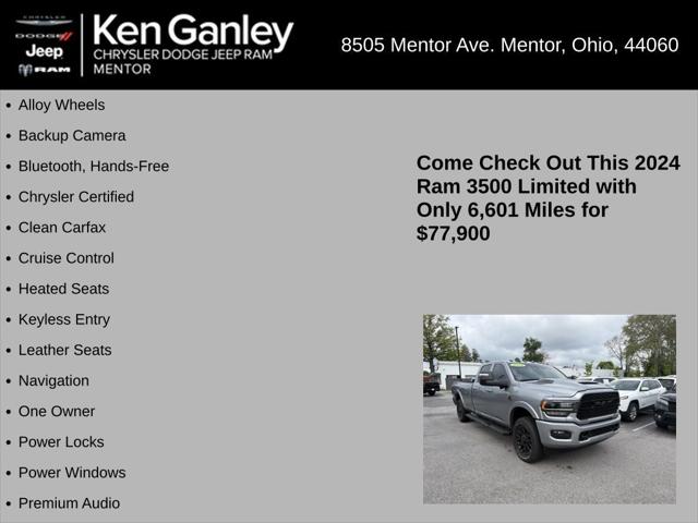 2024 Ram 3500 Limited Crew Cab 4x4 8' Box