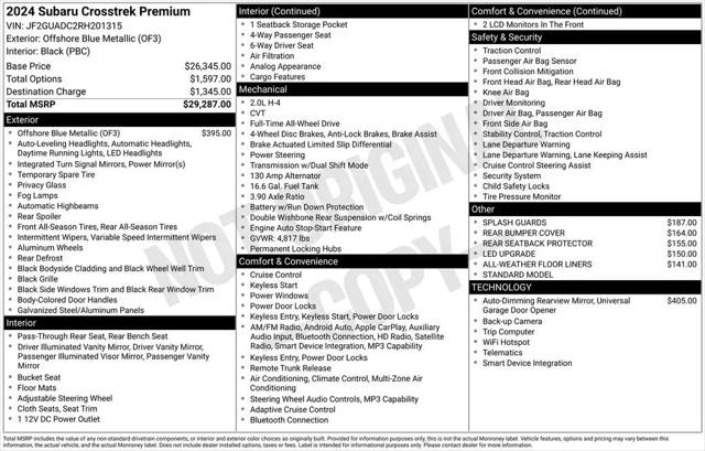 2024 Subaru Crosstrek Premium