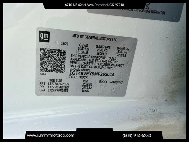 2021 GMC Sierra 3500HD 4WD Crew Cab Standard Bed AT4