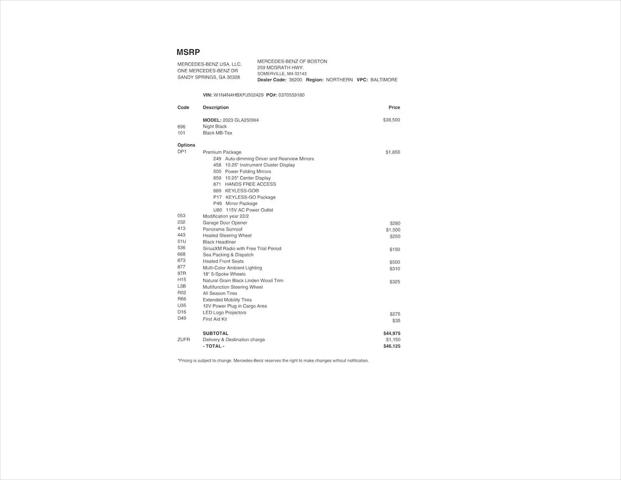 2023 Mercedes-Benz GLA-CLASS 4MATIC